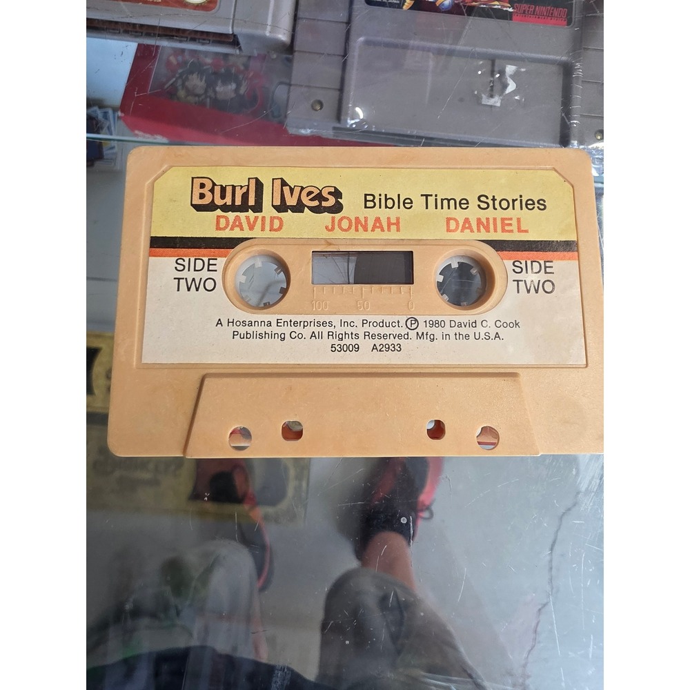 Burl Ives Bible Time Stories Cassette Tape 1980 Hosanna Enterprises 53009 A2933